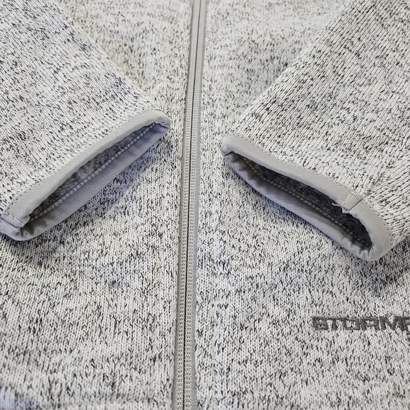 Sunice Stormpack Zip Sweater, Medium, White Peppered - Picture 6 of 11